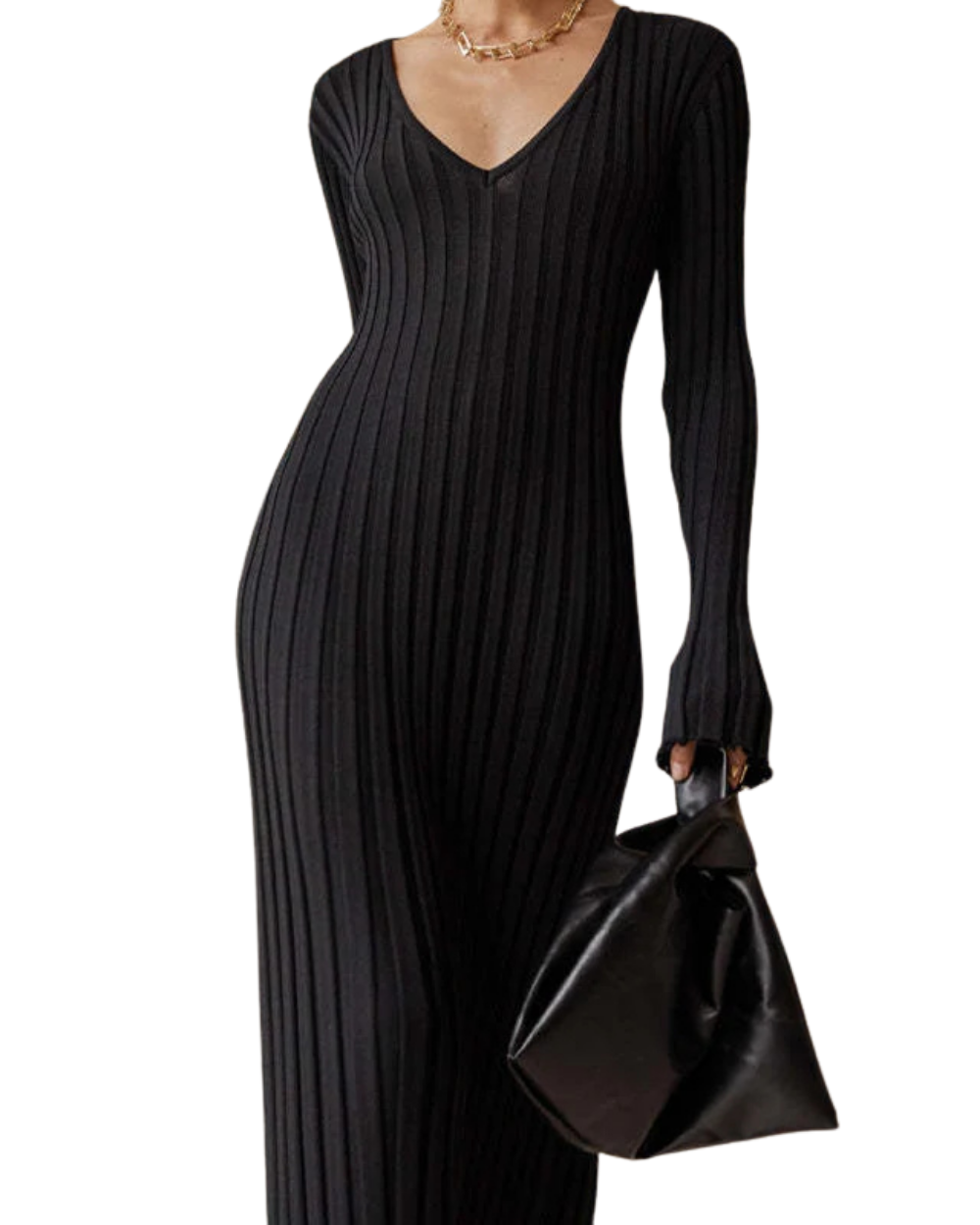 Robe longue en maille – L'élégance bohème au quotidien